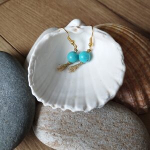 Boucles d'oreilles turquoises