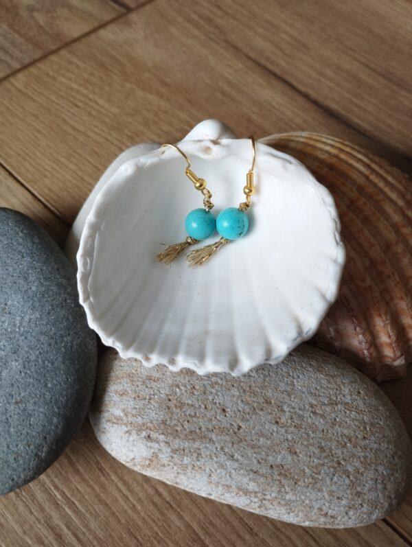 Boucles d'oreilles turquoises